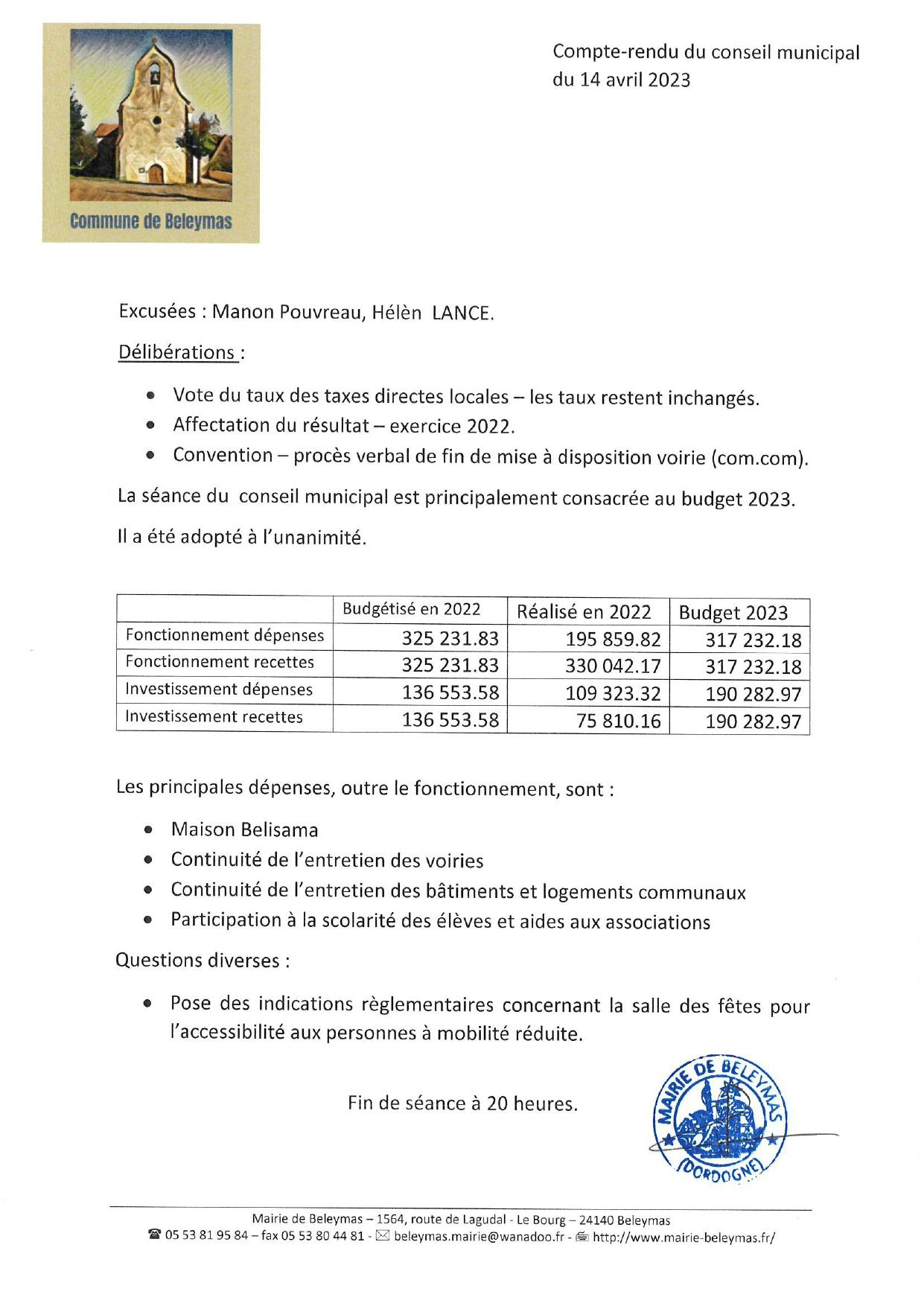 Compte rendu du conseil municipal seance du 14 avril 2023 1399 page 0001